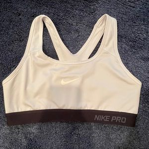 Women’s Nike Pro Sport Bra small white